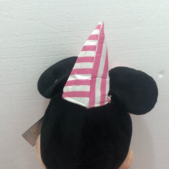 NWT Disney Minnie Mouse Plush Birthday Greeter with Pink Polka Dot Bow 22" Tall - Picture 5 of 14